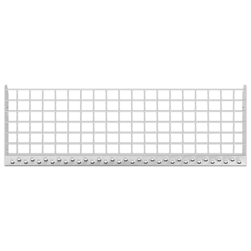 vidaXL Grate Step 70x24x7 cm Galvanised Steel