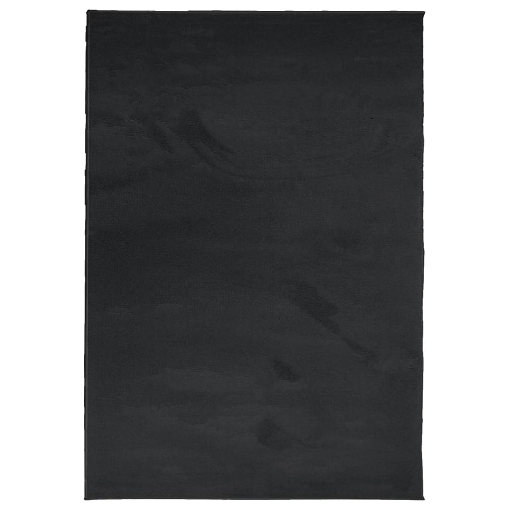 vidaXL Rug OVIEDO Short Pile Black 160x230 cm