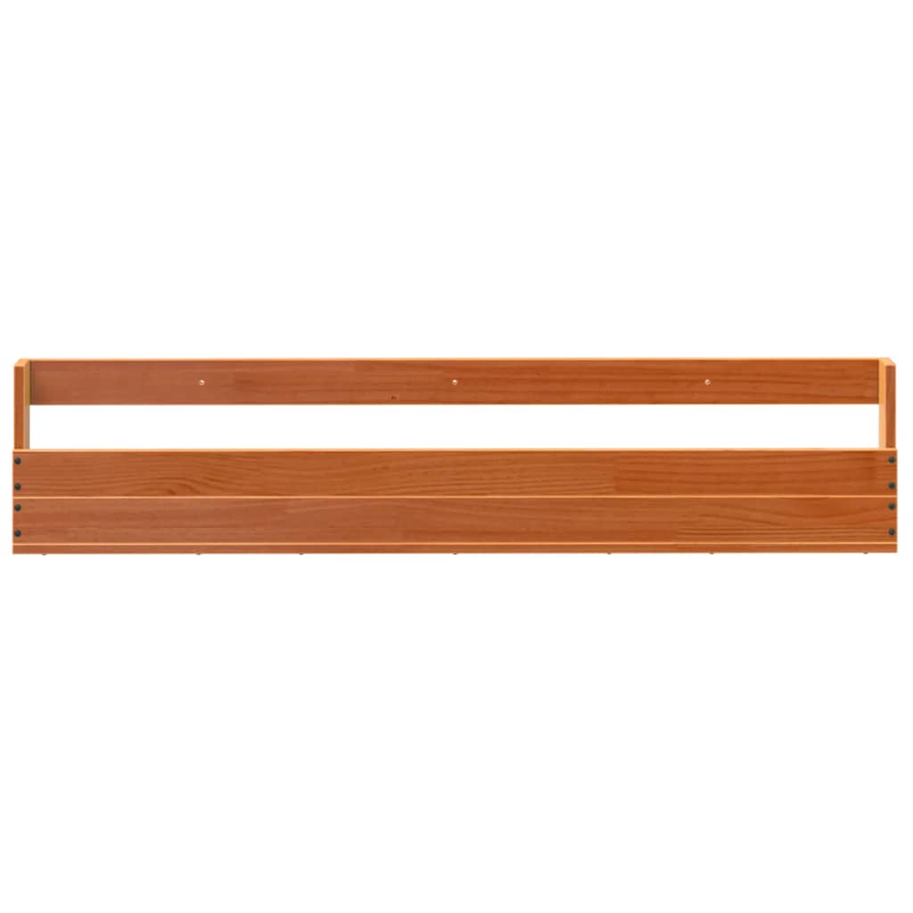 vidaXL Wall-mounted Shoe Racks 2 pcs Wax Brown 110x8.5x23.5 cm Solid Wood Pine