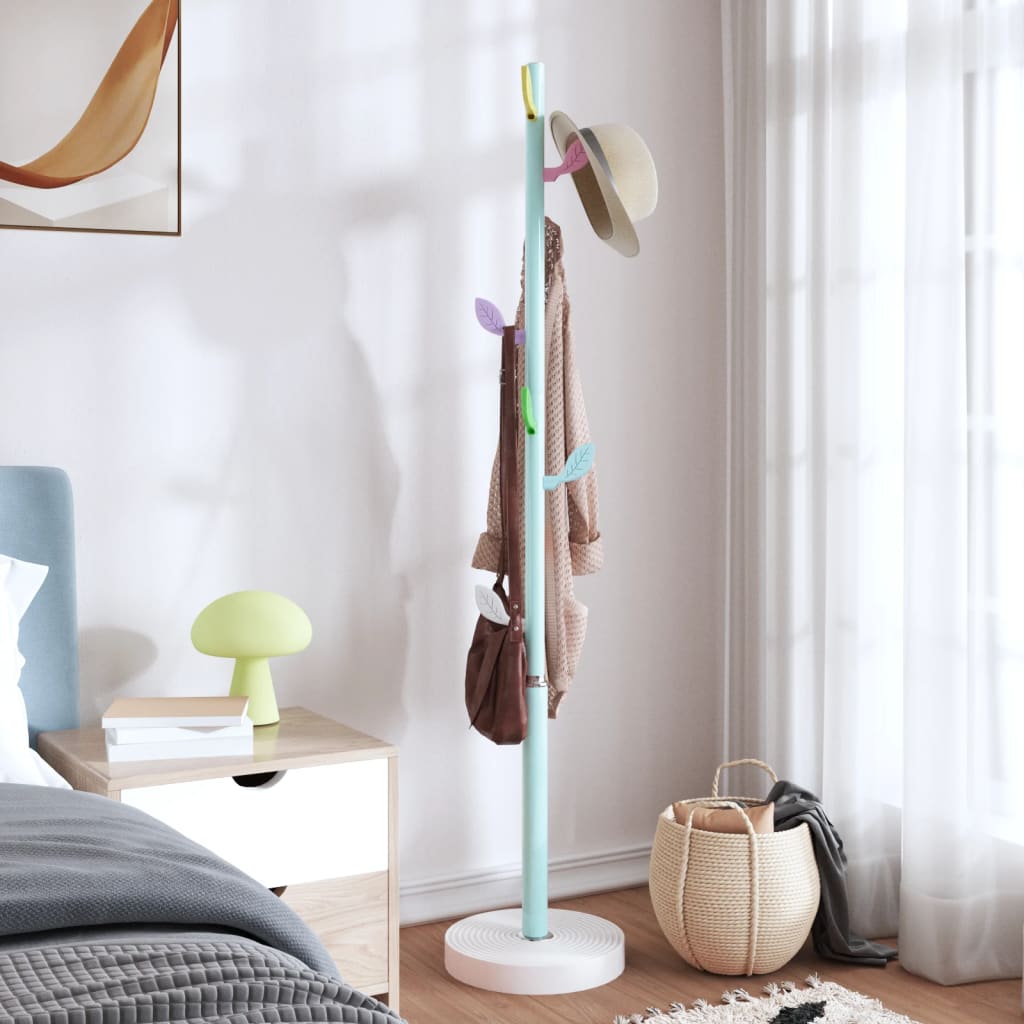 vidaXL Coat Stand Blue 172 cm Powder-coated Iron