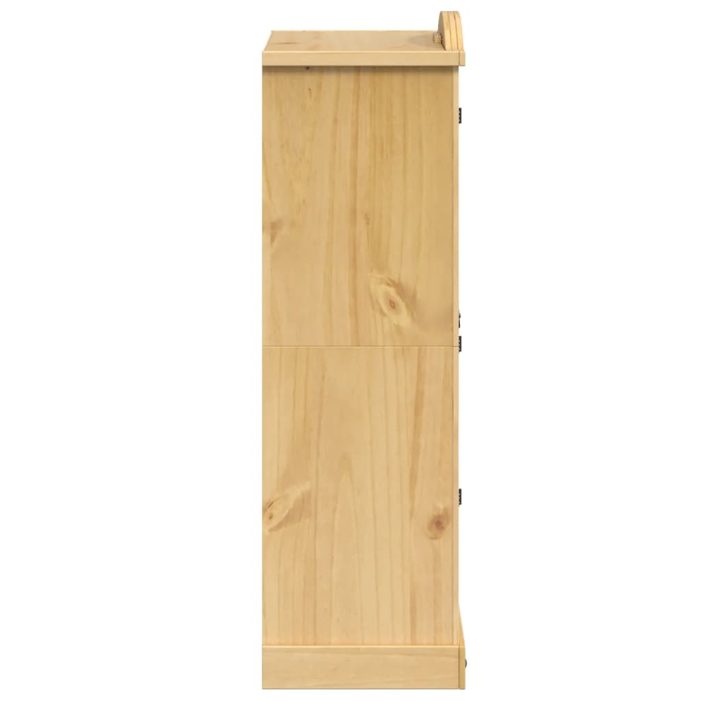 vidaXL Wardrobe "Corona" 101x52x170 cm Solid Wood Pine