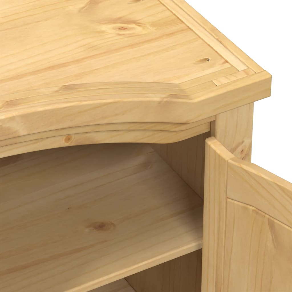 vidaXL Wardrobe "Corona" 101x52x170 cm Solid Wood Pine