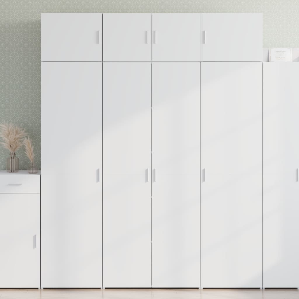 vidaXL Highboard White 80x42.5x185 cm Engineered Wood