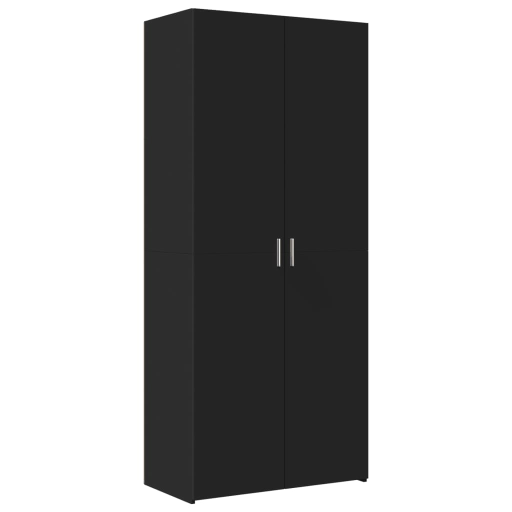 vidaXL Highboard Black 80x42.5x185 cm Engineered Wood