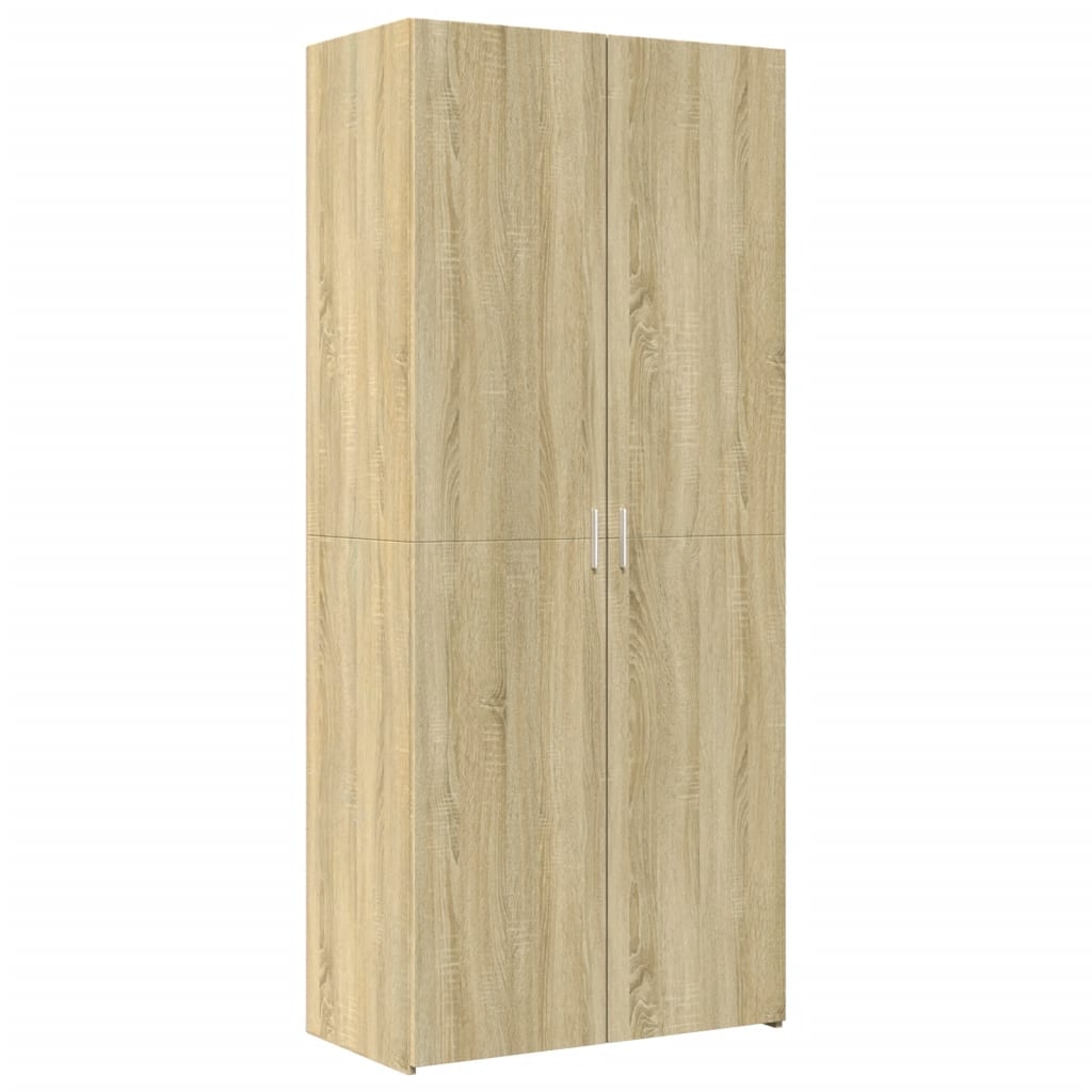 vidaXL Highboard Sonoma Oak 80x42.5x185 cm Engineered Wood