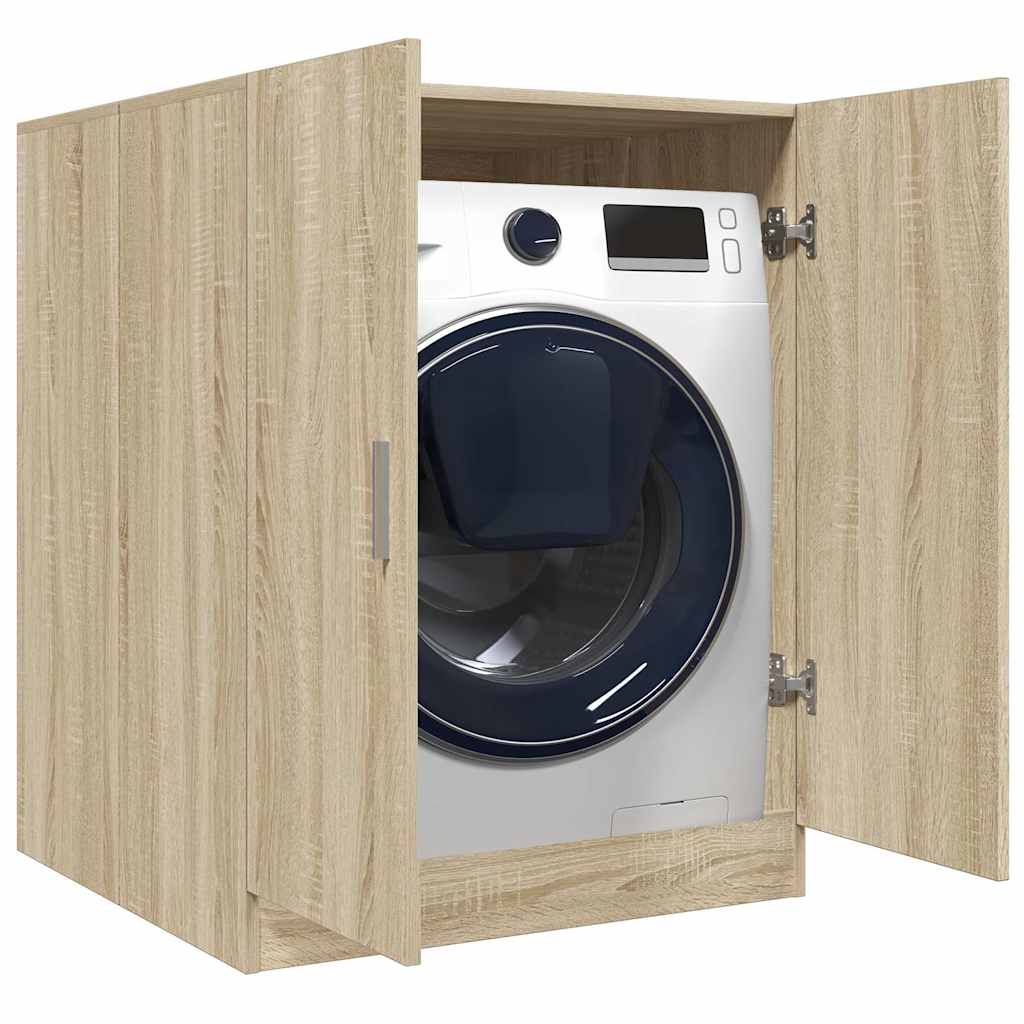 vidaXL Washing Machine Cabinet Sonoma Oak 70.5x71.5x91.5 cm