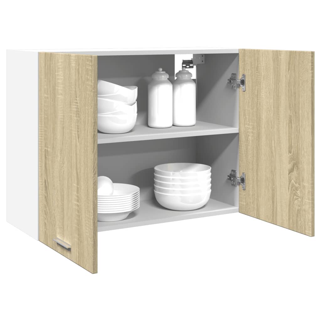 vidaXL Hanging Cabinet Lyon Sonoma Oak 80x31x60 cm Engineered Wood