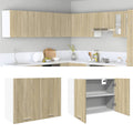 vidaXL Hanging Cabinet Lyon Sonoma Oak 80x31x60 cm Engineered Wood