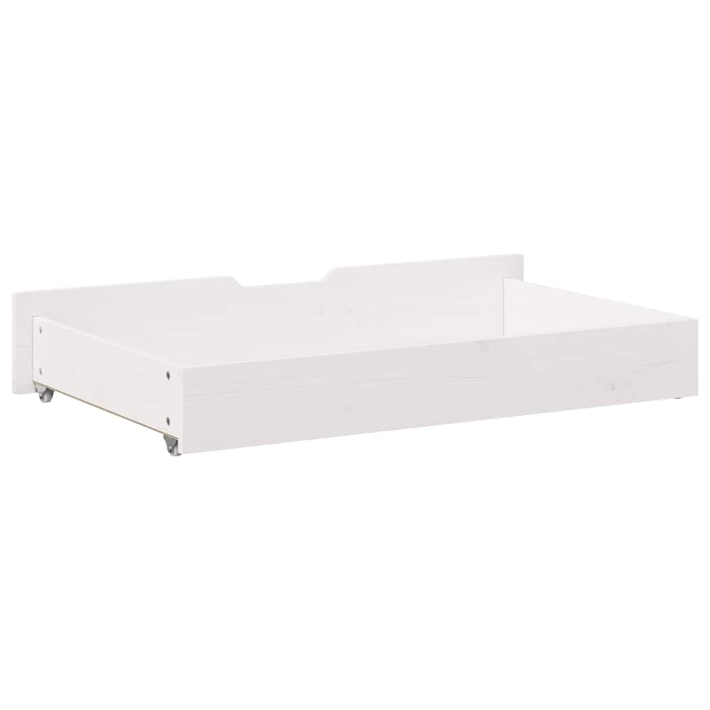 vidaXL Under-Bed Drawers 2 pcs White 90x55x17 cm Solid Wood Pine