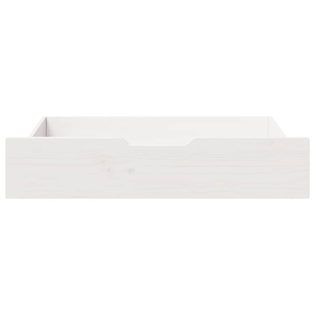 vidaXL Under-Bed Drawers 2 pcs White 85x55x17 cm Solid Wood Pine