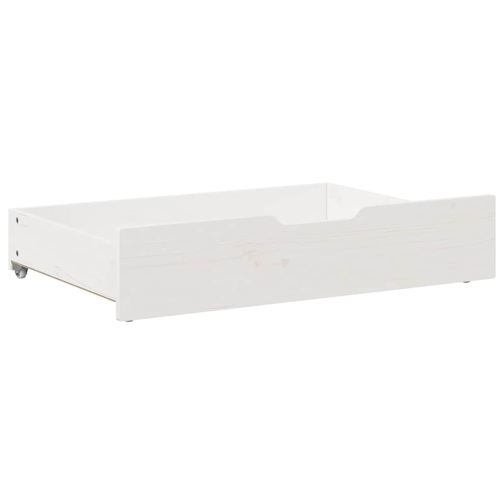 vidaXL Under-Bed Drawers 2 pcs White 85x55x17 cm Solid Wood Pine