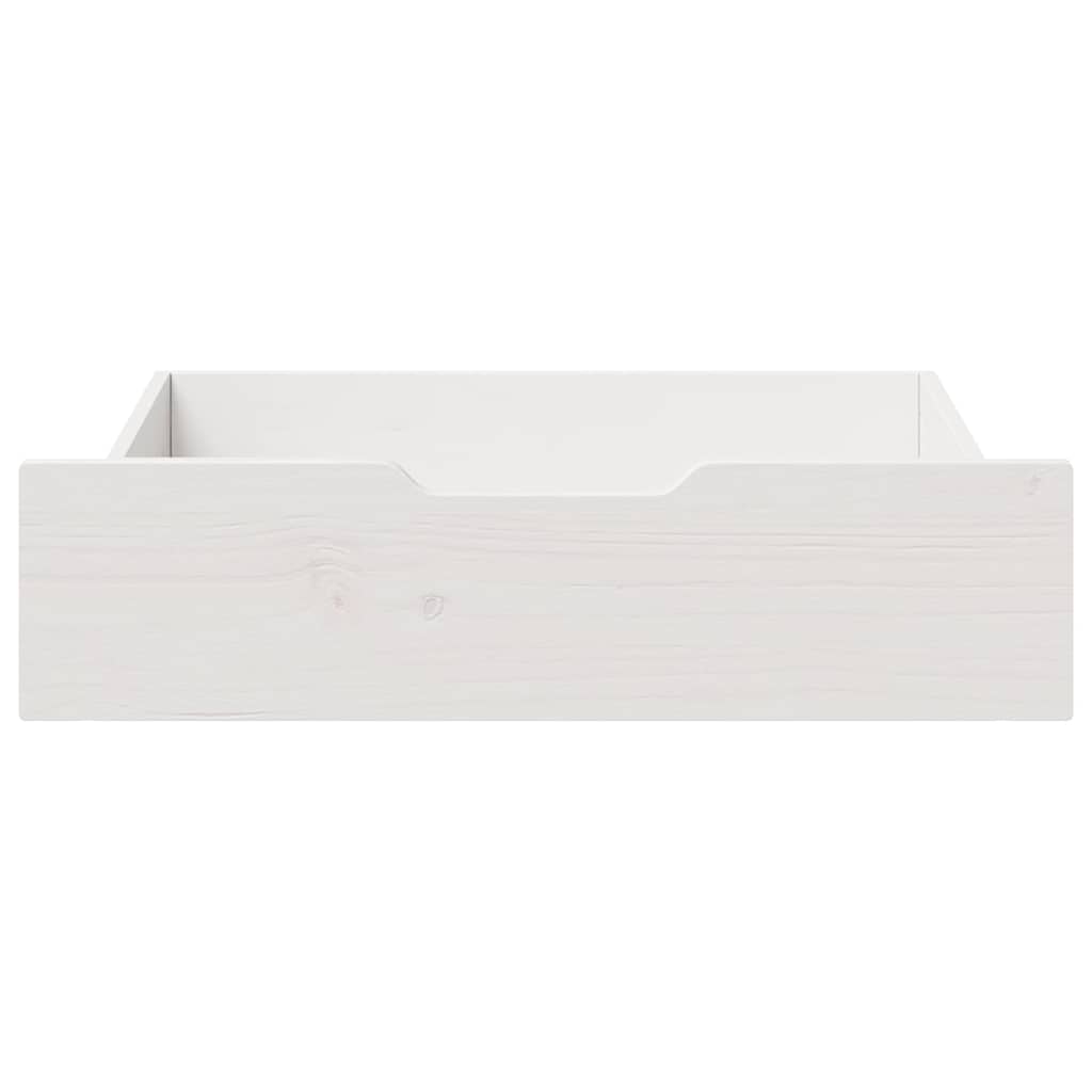 vidaXL Under-Bed Drawers 2 pcs White 65x55x17 cm Solid Wood Pine