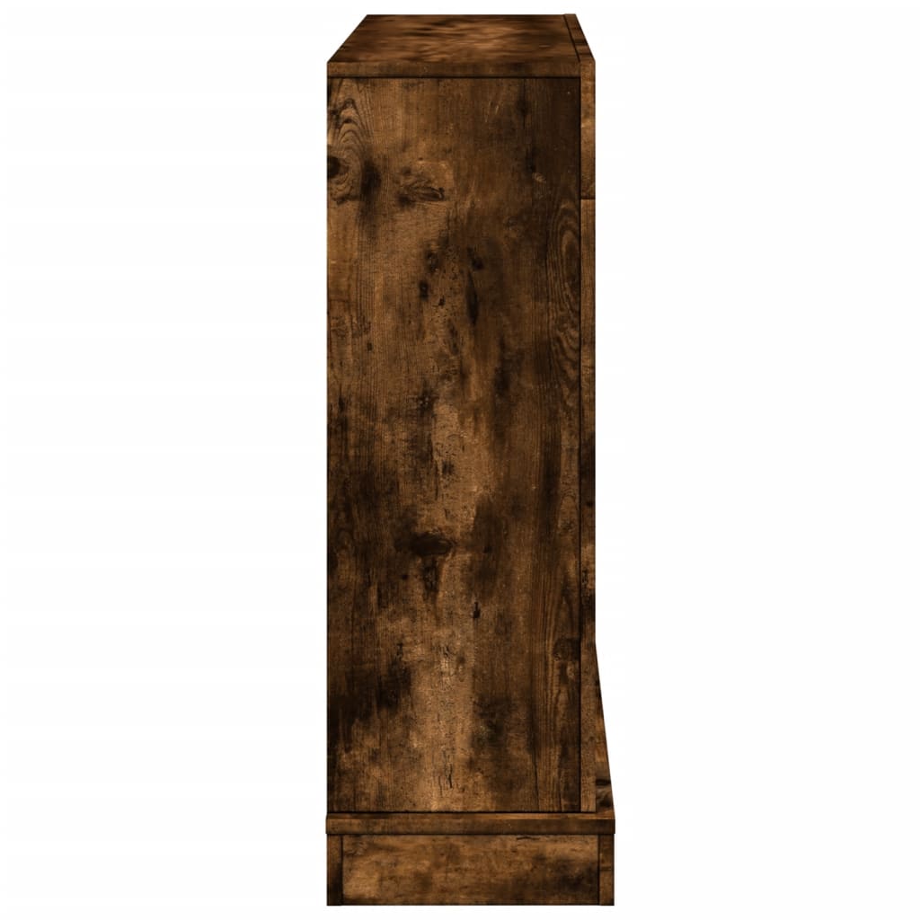 vidaXL Fireplace Surround Smoked Oak 100x30x87.5 cm Engineered Wood