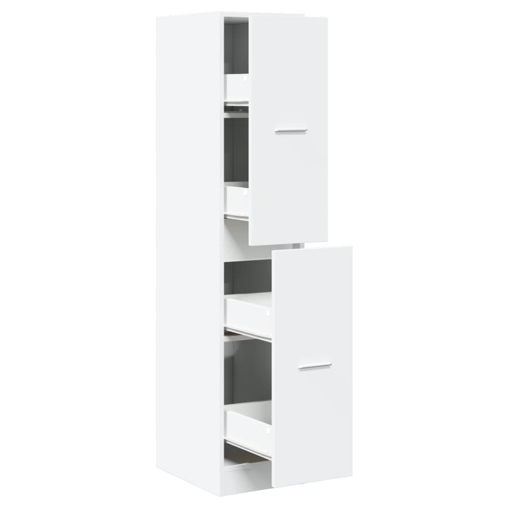vidaXL Apothecary Cabinet White 30x41x144.5 cm Engineered Wood