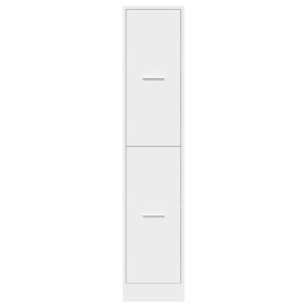 vidaXL Apothecary Cabinet White 30x41x144.5 cm Engineered Wood