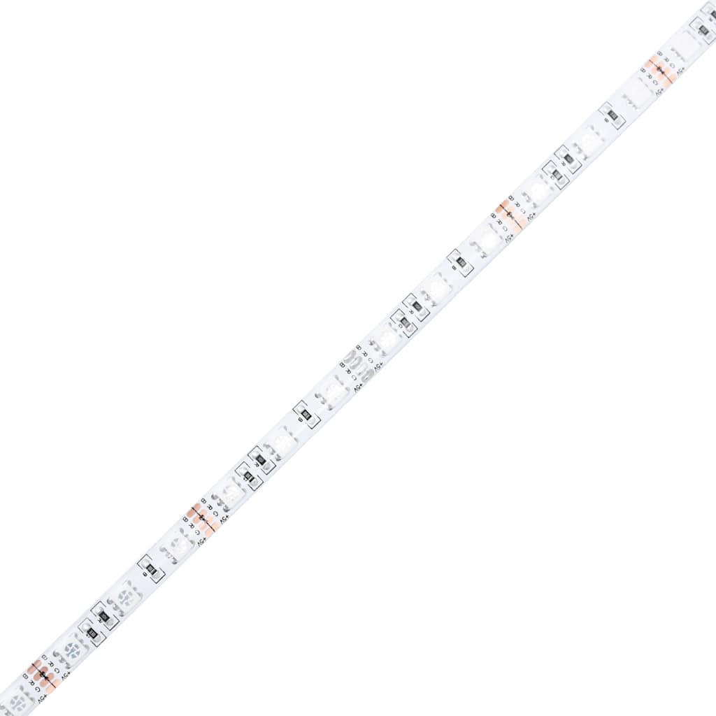 vidaXL TV Cabinet with LED Lights Artisan Oak 120x36.5x40 cm Engineered Wood