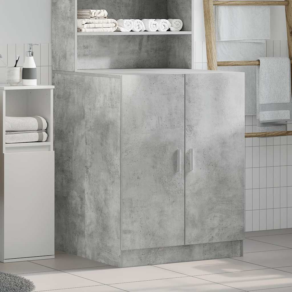vidaXL Washing Machine Cabinet Concrete Grey 70.5x71.5x91.5 cm