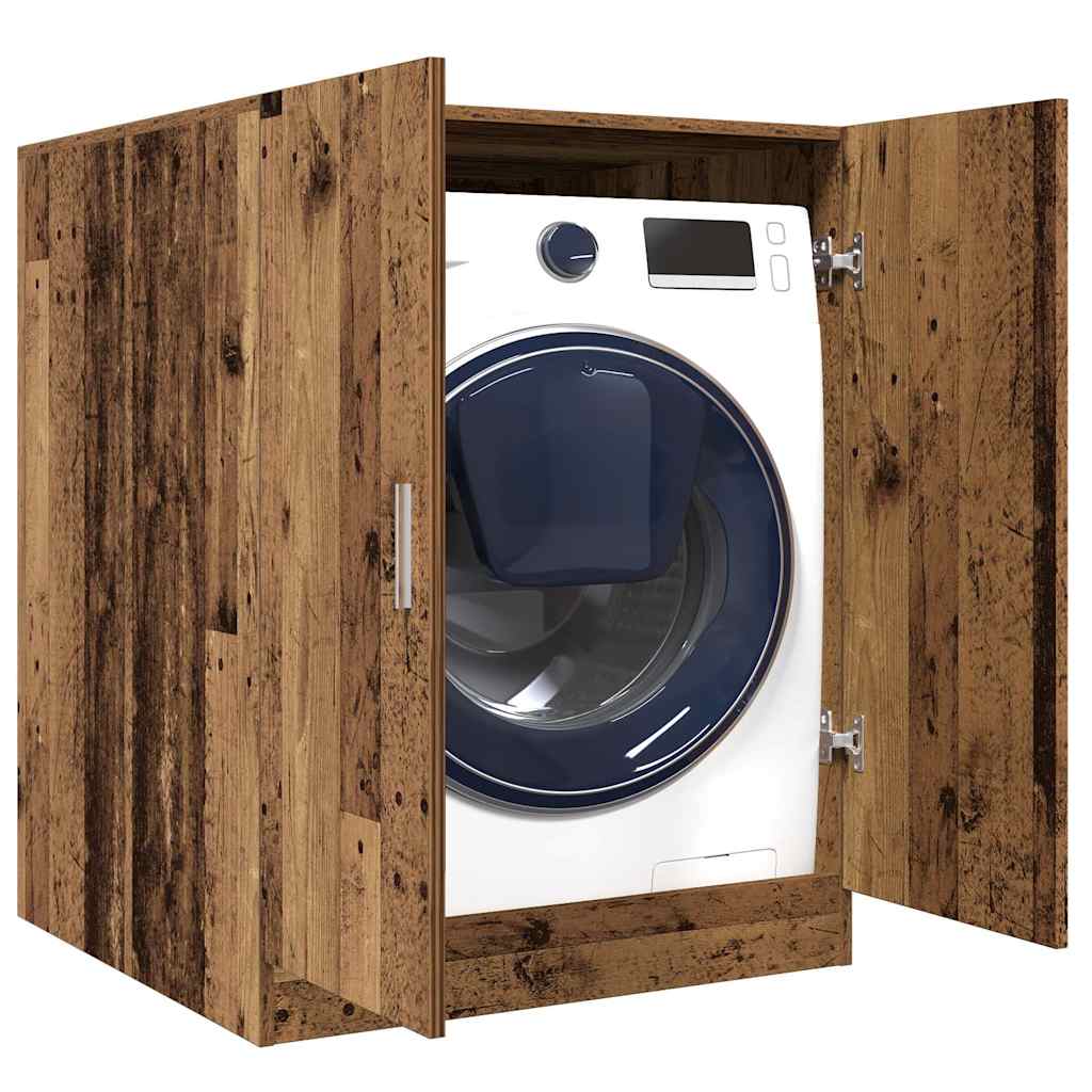 vidaXL Washing Machine Cabinet Old Wood 70.5x71.5x91.5 cm