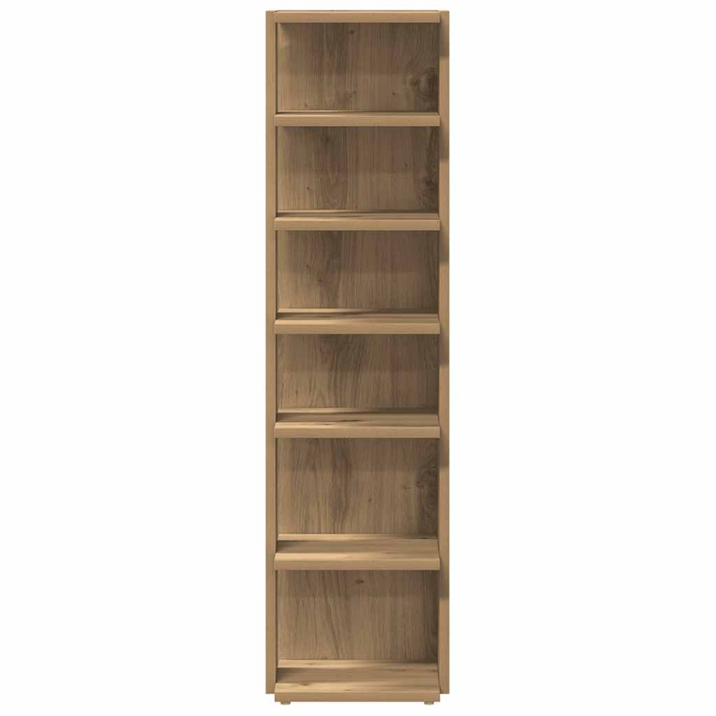 vidaXL Shoe Cabinet Artisan Oak 28x27x102 cm Engineered Wood