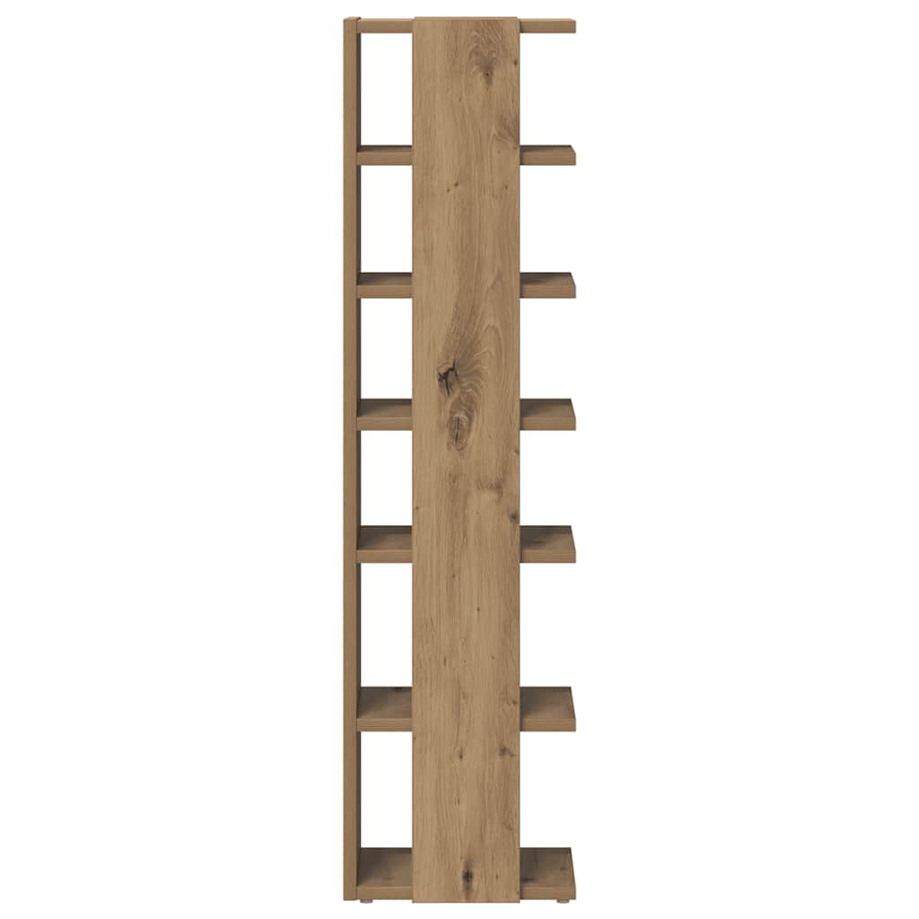 vidaXL Shoe Cabinet Artisan Oak 28x27x102 cm Engineered Wood