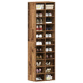 vidaXL Shoe Cabinet Old Wood 54x34x183 cm Engineered Wood