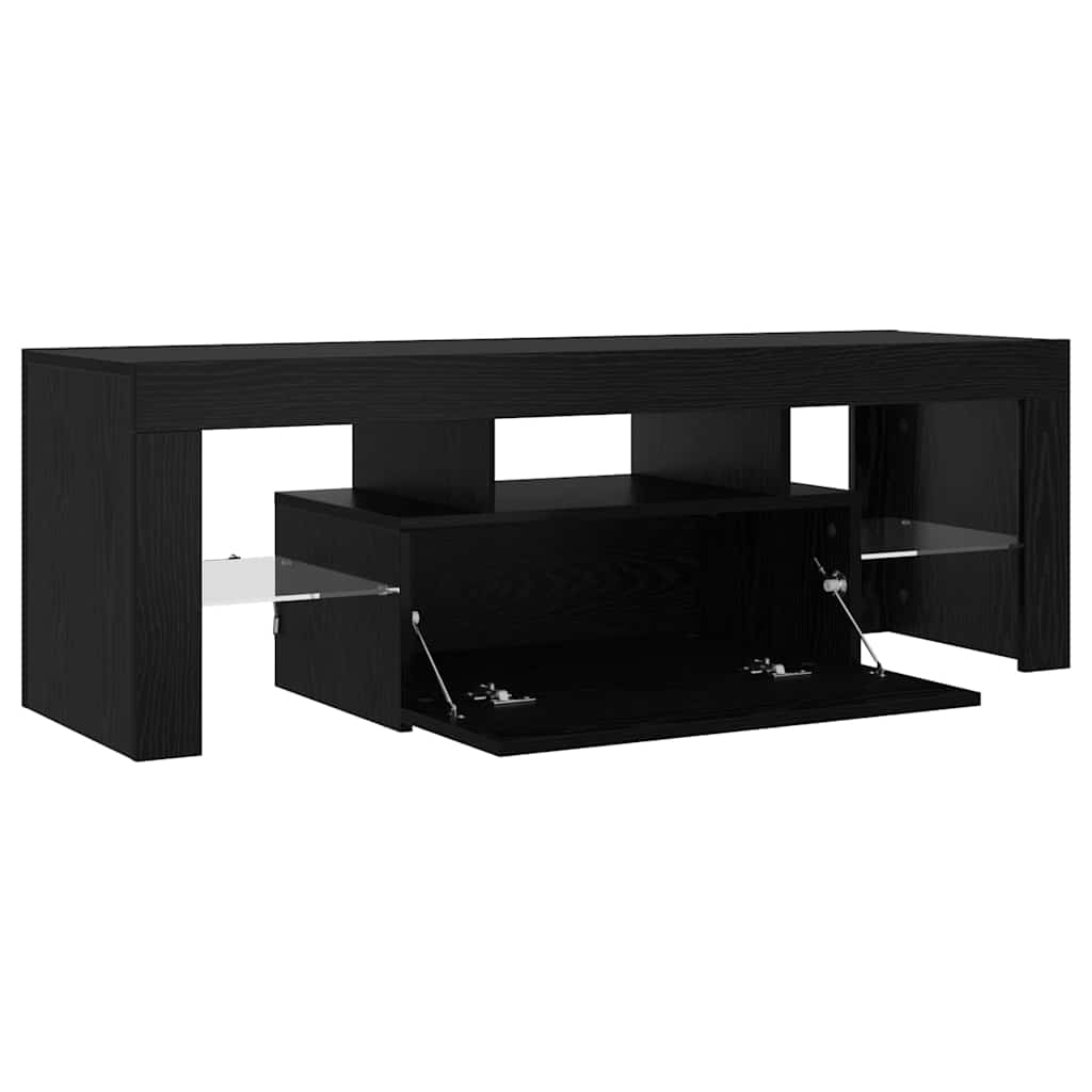 vidaXL TV Cabinet Black Oak 120 x 35 x 40 cm Engineered Wood