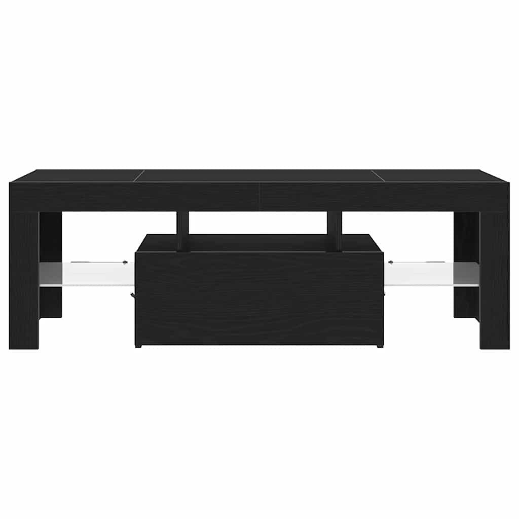 vidaXL TV Cabinet Black Oak 120 x 35 x 40 cm Engineered Wood
