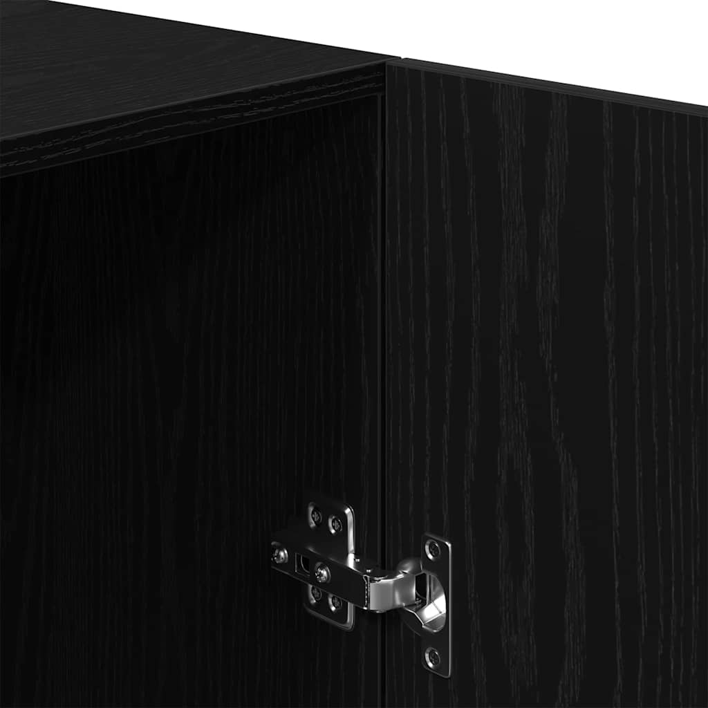 vidaXL Washing Machine Cabinet Black Oak 70.5 x 71.5 x 91.5 cm