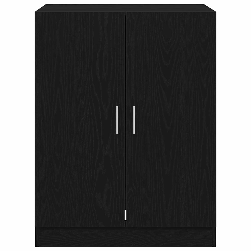vidaXL Washing Machine Cabinet Black Oak 70.5 x 71.5 x 91.5 cm