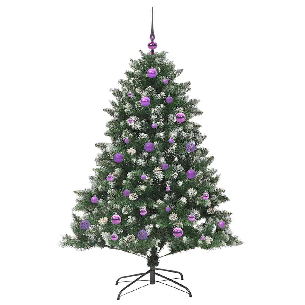 vidaXL Artificial Christmas Tree with 150 LEDs with Stand Green 150 cm