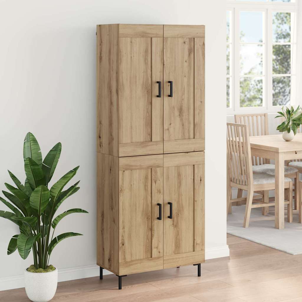 vidaXL Highboard 2 pcs Artisan Oak Engineered Wood