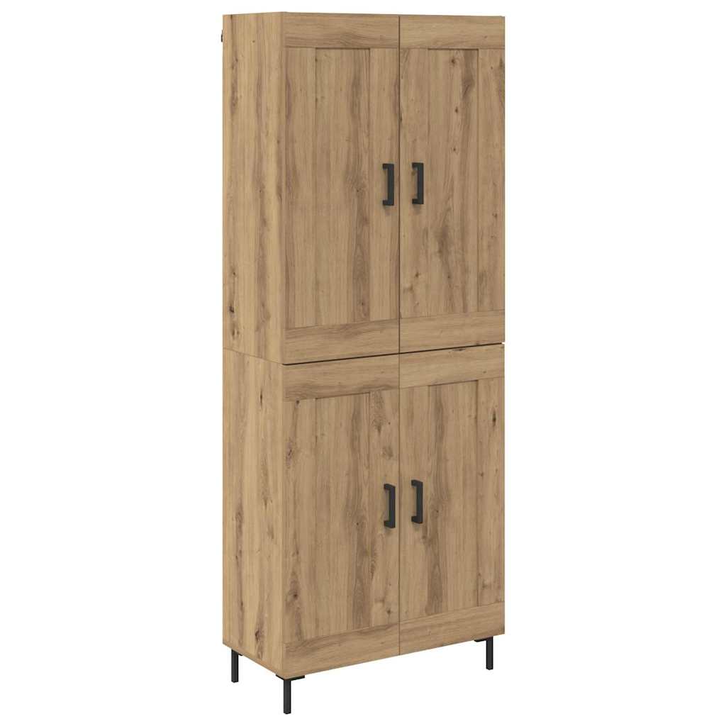 vidaXL Highboard 2 pcs Artisan Oak Engineered Wood