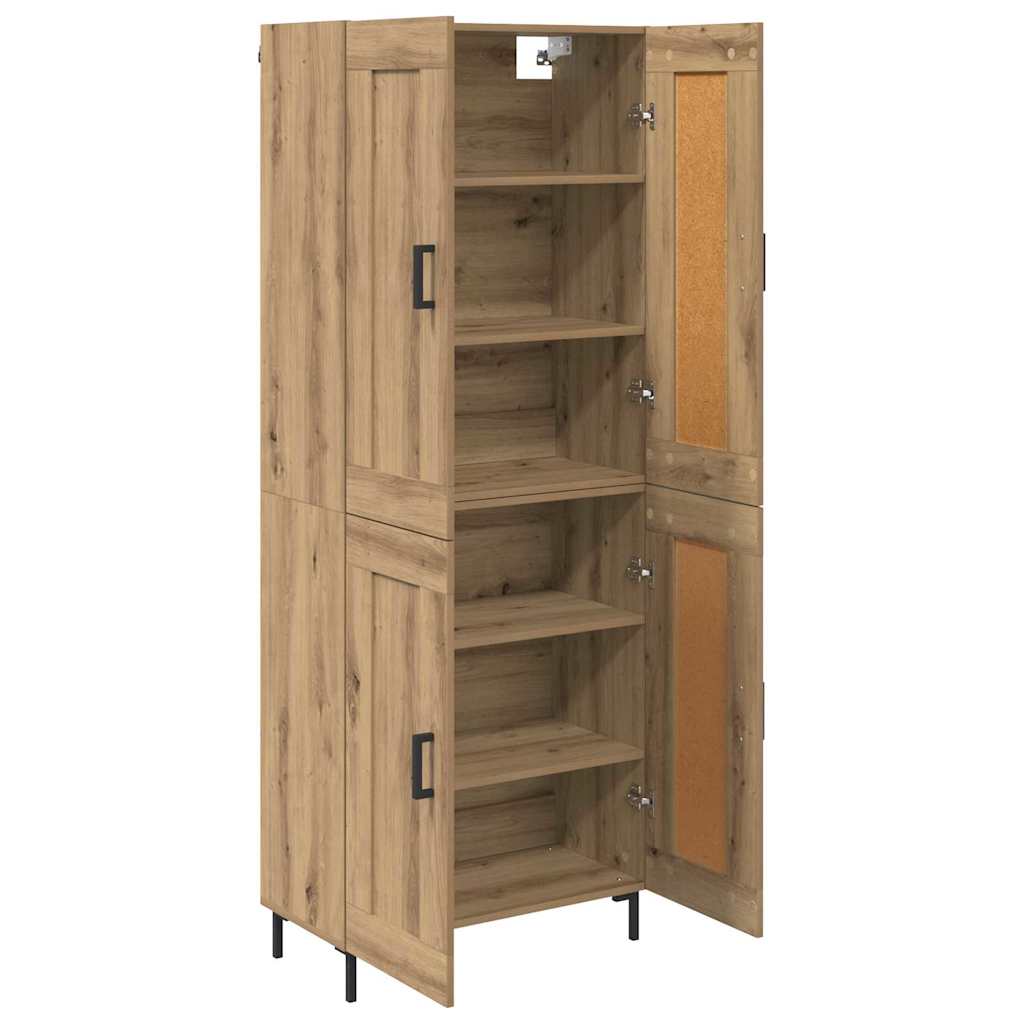 vidaXL Highboard 2 pcs Artisan Oak Engineered Wood