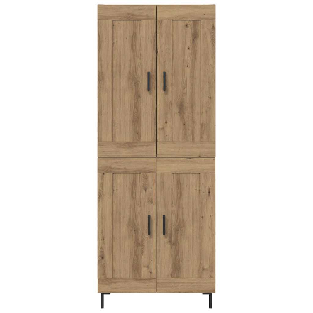 vidaXL Highboard 2 pcs Artisan Oak Engineered Wood