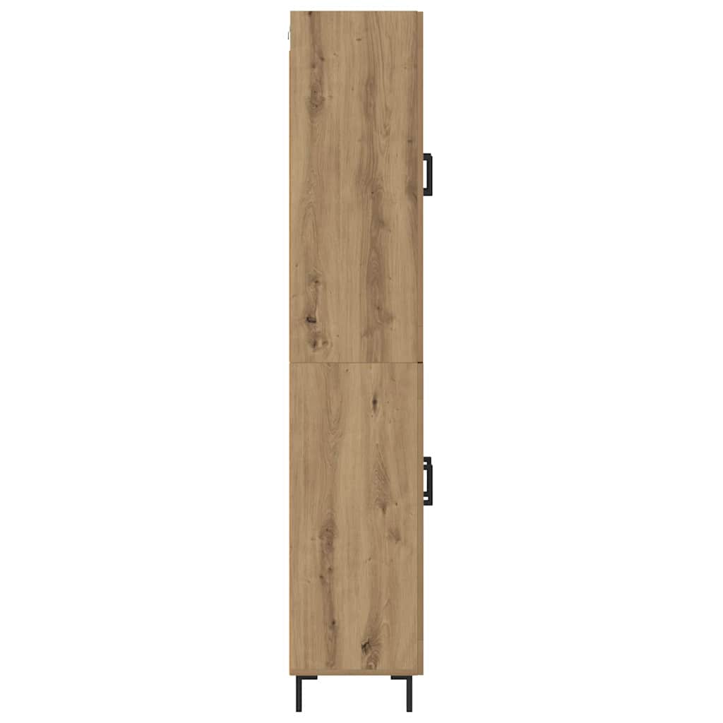 vidaXL Highboard 2 pcs Artisan Oak Engineered Wood